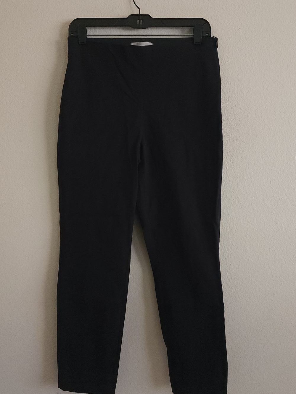 Everlane Black Curvy Fit Side-Zip Button Trousers - Size 8 Short